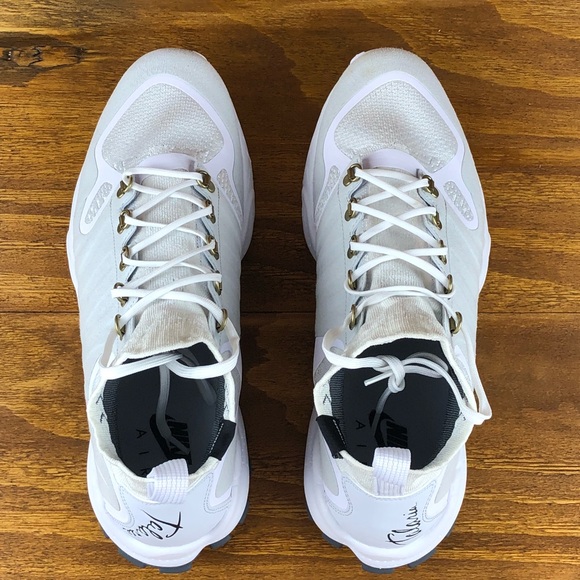 Nike Zoom Talaria Mid FK Flyknit White Black Shoe - Picture 7 of 8